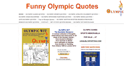 Desktop Screenshot of funnyolympicquotes.com