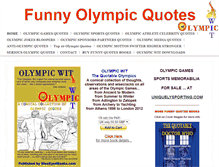 Tablet Screenshot of funnyolympicquotes.com